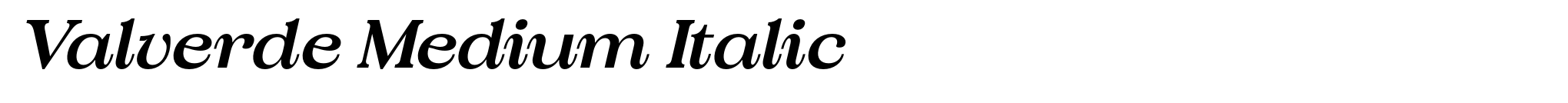 Valverde Medium Italic image